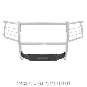 Chevrolet Silverado 1500 Winch Tray Kit - Go Rhino - 3100 Series StepGuard - Black - `19-`21